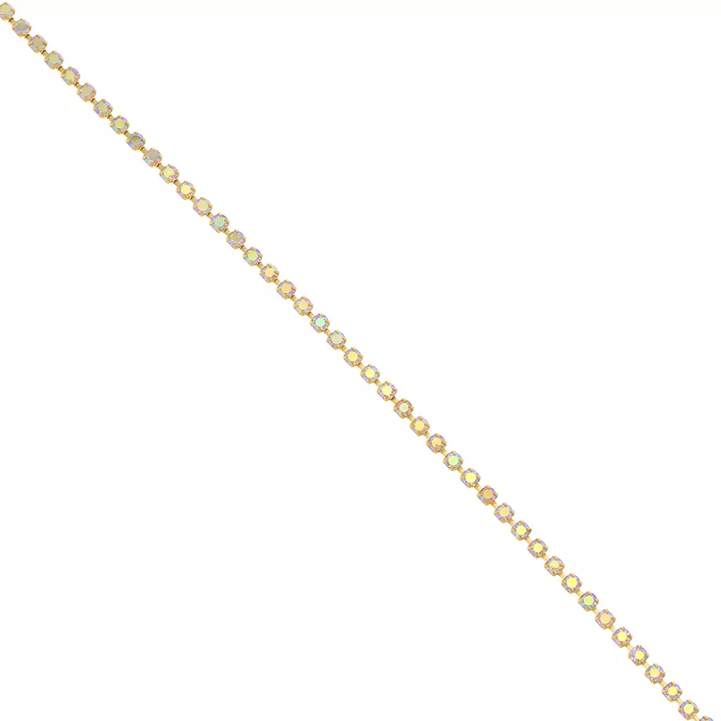 Catena Strass Cristallo 6 Rotoli Da 5m | Rifinitura Per Abiti, Matrimoni, Decorazioni Fai Da Te - 6 Colori