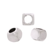 Perline cubiche 2 mm - Placcatura argento antico x20|raw }}