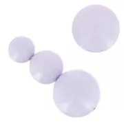 Assortimento di 26 perle tonde 8-10-14 mm e 2 cabochon in resina - Parma