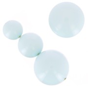 Assortimento di 26 perle tonde 8-10-14 mm e 2 cabochon in resina - Blu chiaro