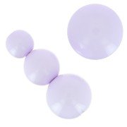 Assortimento di 26 perle e 2 cabochon in resina opaca 6-8-10mm - Parma