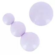 Assortimento di 26 perle e 2 cabochon in resina opaca 6-8-10mm - Parma