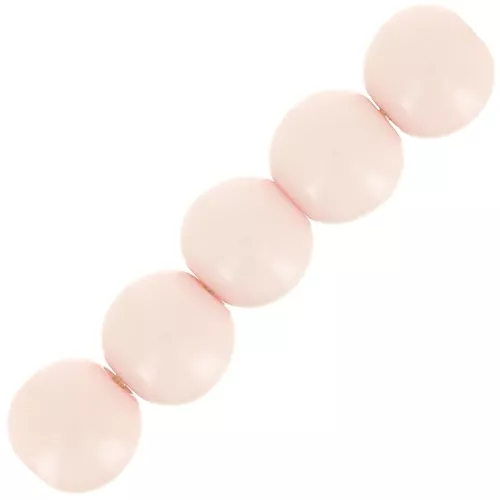 Perla in resina Opaca 6 mm - Rosa polvere x10