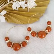 Perla in resina Opaca 8 mm - Blu corredino x1