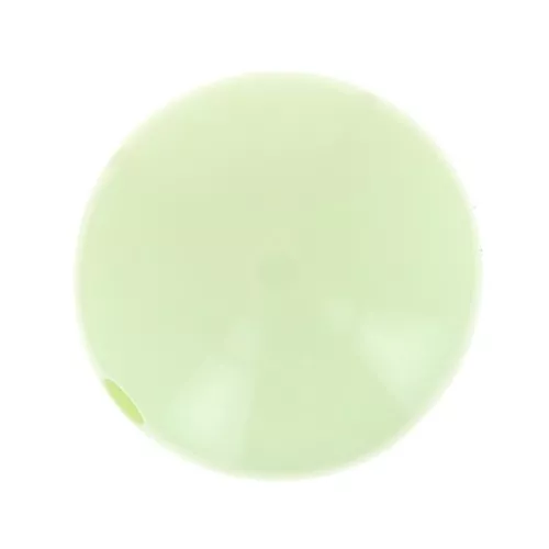 Perlina di resina opaca 10 mm - Verde pastello x1