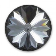 Cabochon PureCrystal 1122 Rivoli mm. 10 Crystal Silver Night|raw }}