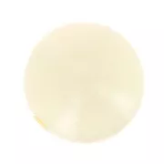 Perle en résine opaque 14 mm - Beige x1
