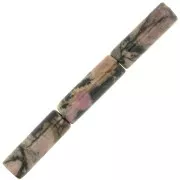 Perline a tubo di pietra gemma 15x5 mm - Rodonite x5