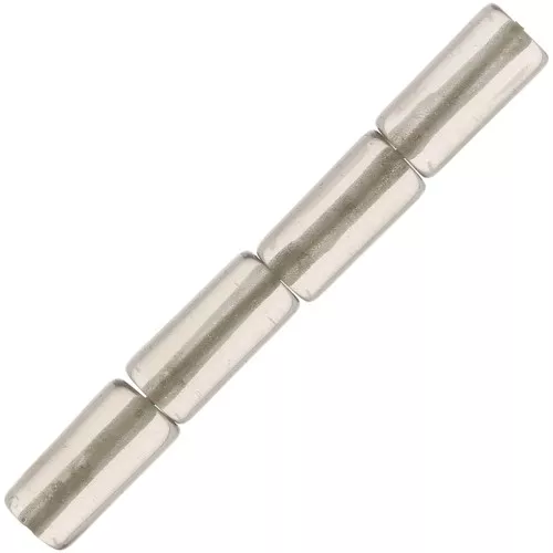 Perline a tubo di pietra gemma 10x5 mm - Quarzo sfumato x5