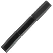 Perline sfaccettate a tubo di pietra gemma 15x5 mm - Onice nero x5|raw }}