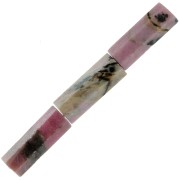 Pietre preziose sfaccettate a tubo in pietra gemma 15x5 mm - Rodonite x5|raw }}