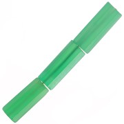 Perline sfaccettate a tubo di pietra preziosa 15x5 mm - Onice verde x5|raw }}