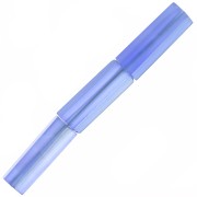Perline sfaccettate in tubo di pietra preziosa 15x5 mm - Agata blu x5|raw }}