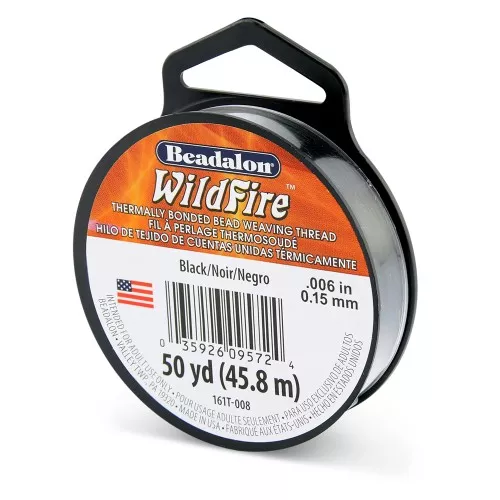 Filo nylon trecciato WildFire mm. 0.15 Nero x m. 45.8