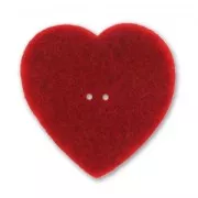 Cuore in feltro mm. 40 Rosso x1