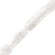 Perline sfaccettate in tubo di pietra preziosa 15x5 mm - Pietra di luna x5