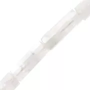 Perline sfaccettate in tubo di pietra preziosa 15x5 mm - Pietra di luna x5