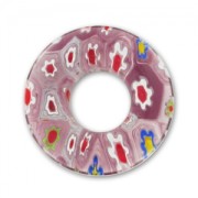 Donuts Millefiori mm. 22 Viola x1