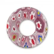 Donuts Millefiori mm. 22 Viola x1