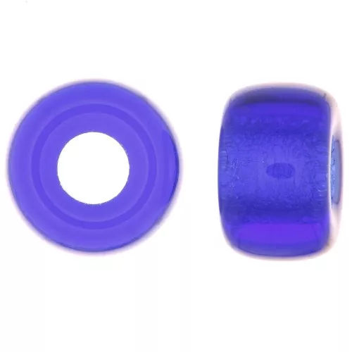 Perle a foro grande - Pony Beads 6 mm - Preciosa - Sapphire x15
