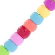 Perline a foro grande - Perline Pony - 9x6 mm Multicolore x50|raw }}