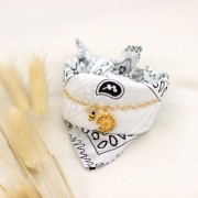 Bandana 100% cotone - Cashmere - Arancione fluo x1