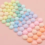 Cabochon opaco in resina 14 mm - Rosa cipria x1