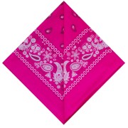 Bandana 100% cotone - Cashmere - Rosa brillante x1