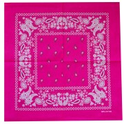 Bandana 100% cotone - Cashmere - Rosa brillante x1