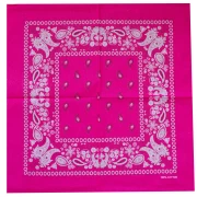 Bandana 100% cotone - Cashmere - Rosa brillante x1