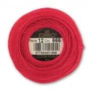 Cotone perlè DMC n°12 Rosso (666) x120m