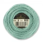 Cotone perlè DMC n°8 Teal (503) x80m