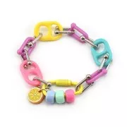 Catena maglia creativa 9 mm - Dorato x1m