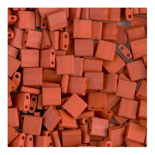 Miyuki Tila Beads 5x5x1.9 mm TL-2315 - Mat Op Terra Cotta x10g