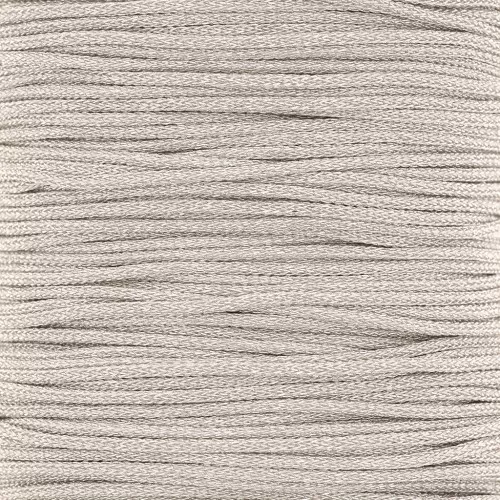 Bobina di filo di poliestere metallico 1 mm argento x 20 m