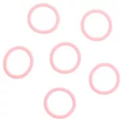 Anelli in silicone per fermagli per occhiali - Rosa x10
