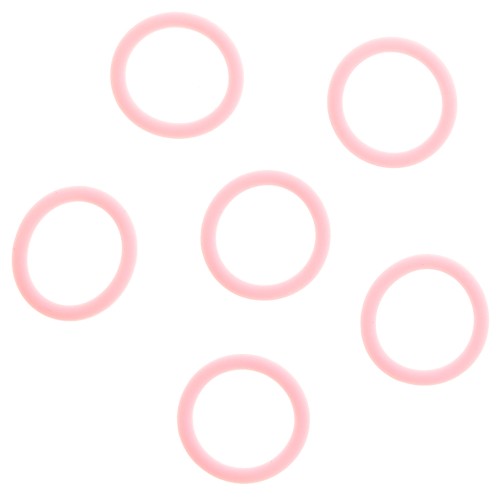 Anelli in silicone per fermagli per occhiali - Rosa x10