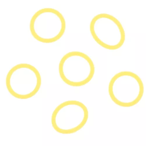 Anelli in silicone per fermagli per occhiali - Giallo x10