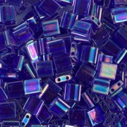 Miyuki Tila Beads 5x5x1.9 mm TL-0177 - Transparent Cobalt AB x10g|raw }}