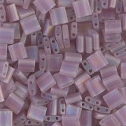 Miyuki Tila Beads 5x5x1.9 mm TL-0142FR - Mat Tr Smoky Amethyst AB|raw }}