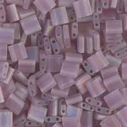Miyuki Tila Beads 5x5x1.9 mm TL-0142FR - Mat Tr Smoky Amethyst AB