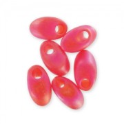 Long Magatama Miyuki mm.4x7 LMA-140FR - Mat Tr Red Orange AB x10g|raw }}