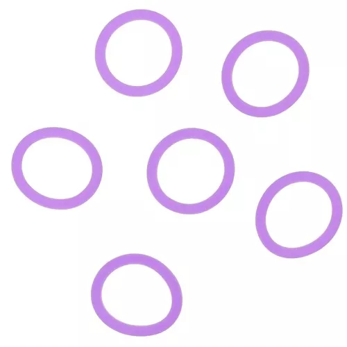 Anelli in silicone per fermagli per occhiali - viola x10