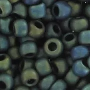 Rocaille Toho 11/0 TO11R84F - Frosted Metallic Iris Green/Brown