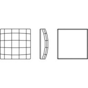Cabochon PureCrystal 2493 quadrato mm. 10 Crystal AB