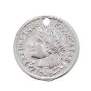 Zecchino Moneta della Repubblica Francese 11 mm - Argento 925 x1