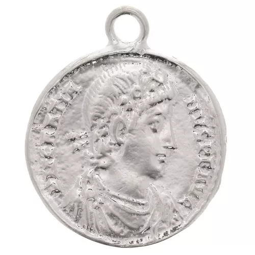 Ciondolo moneta romana 22x19 mm - Argento 925 x1