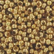 Rocailles di metallo 11/0 Placcato oro 24 Carati x10g