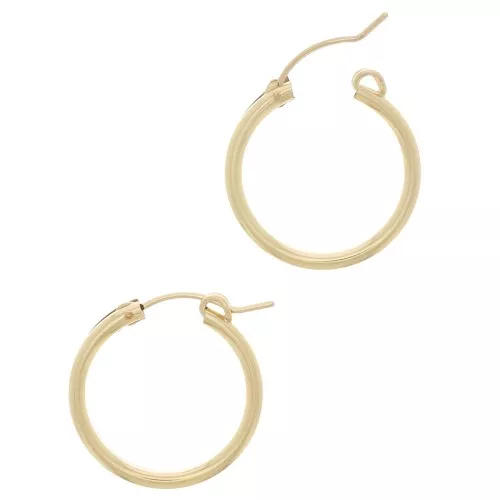 Orecchini a cerchio da decorare in gold filled 22 mm x2