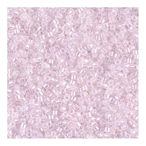 Miyuki Delica 11/0 DB0055 - Pink Lined Crystal AB